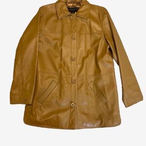 Vintage Tan Leather Jacket